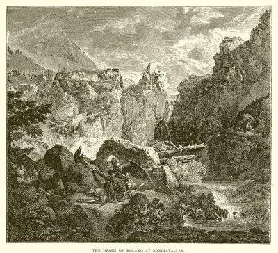 De dood van Roland bij Roncesvalles door English School