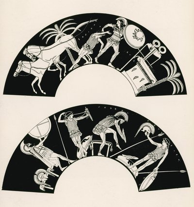 De dood van Troilos (gravure) door English School