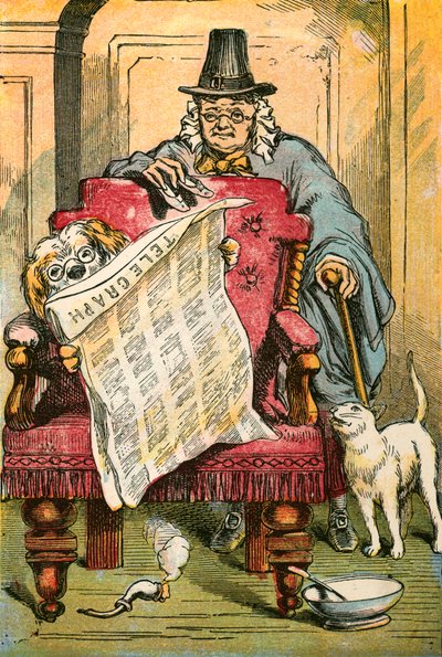 De hond leest het nieuws door English School