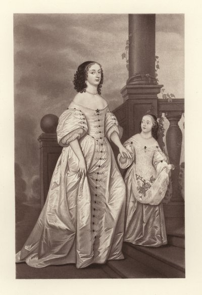 De keurvorstin Sophia en haar dochter Sophia Charlotte Koningin van Pruisen door English School