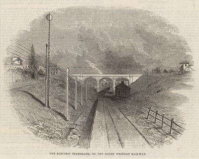 De elektrische telegraaf op de South Western Railway door English School