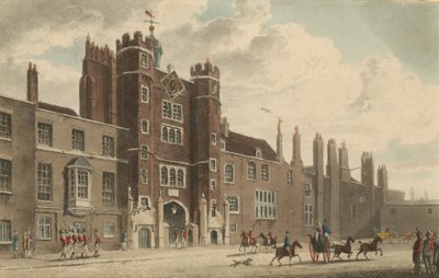 De ingang van St Jamess Palace door English School