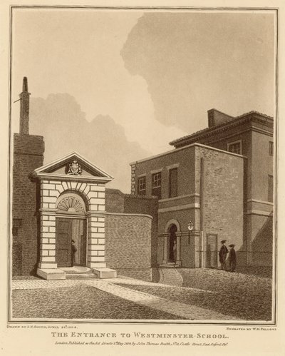 De ingang van Westminster School door English School