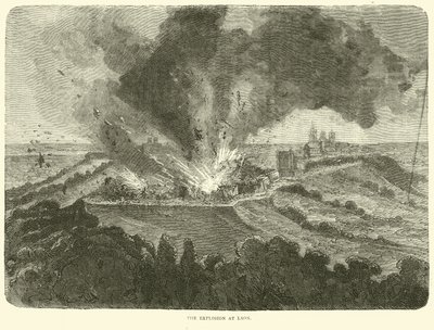 De explosie in Laon, september 1870 door English School