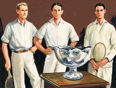 De eerste Davis Cup werd bedacht door Dwight Davis die in het winnende team zat door English School