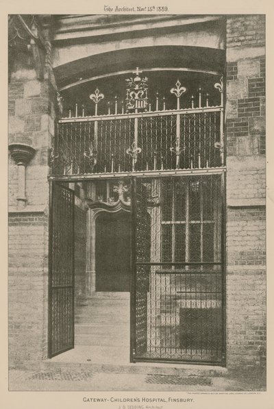 De poort, Kinderziekenhuis, Finsbury door English School