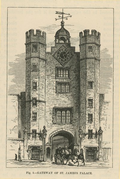De poort van St Jamess Palace door English School