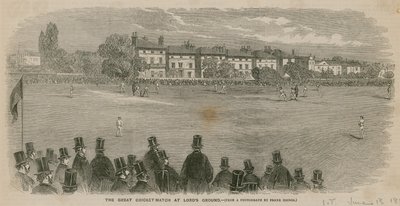De grote cricketwedstrijd bij Lords Ground door English School