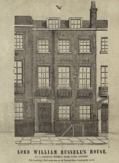 Het huis van Lord William Russell door English School