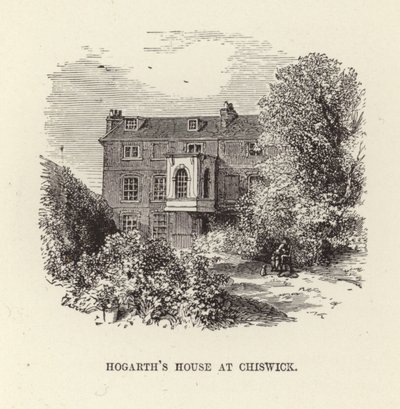 Het huis van William Hogarth in Chiswick door English School