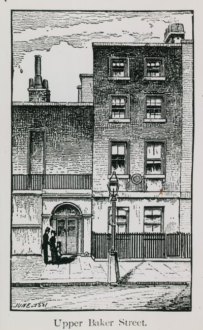 Het huis van actrice Sarah Siddons door English School