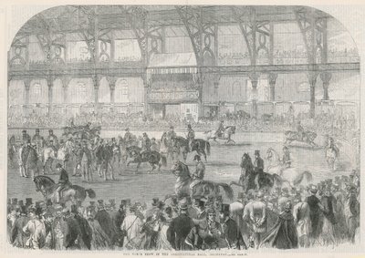 De paardenshow in de Agricultural Hall door English School