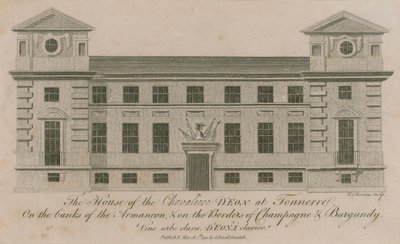 Het huis van de Chevalier DEon in Tonnerre door English School