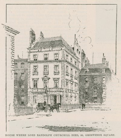 Het huis waar Lord Randolph Churchill stierf door English School