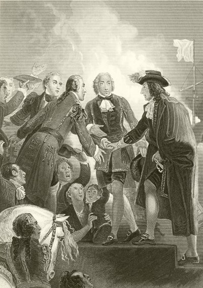 De landing van Willem III in Torbay door English School