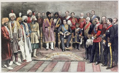 Het laatste gesprek van Shere Ali met een Engelse onderkoning in de Umballah Furbar door English School