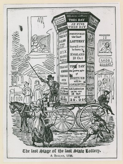 De laatste fase van de laatste staatsloterij. Een ballade 1826 door English School