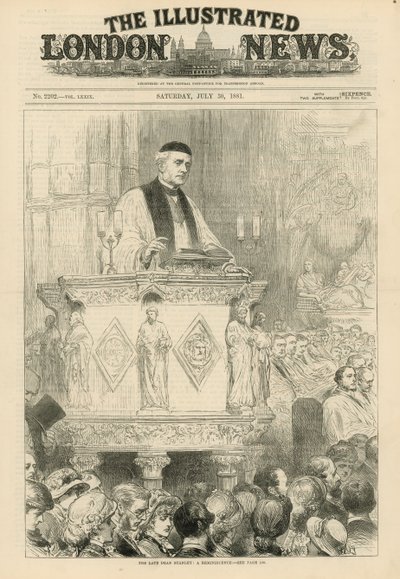 Wijlen Dean Stanley in Westminster Abbey door English School