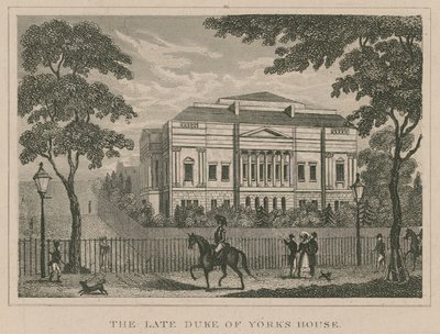 Het huis van de overleden hertog van York, Lancaster House, later York House door English School