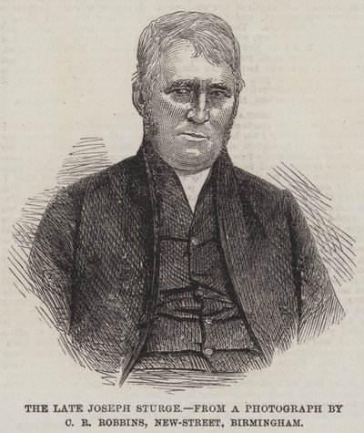 De overleden Joseph Sturge door English School