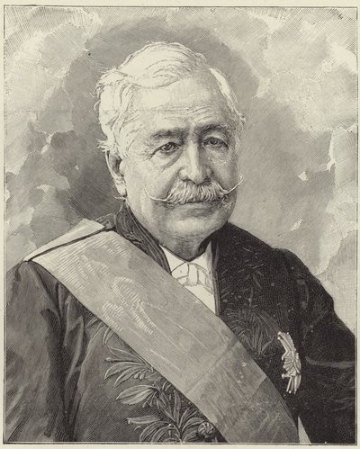 De overleden M Ferdinand de Lesseps door English School