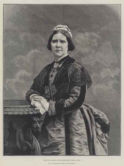 De overleden Madame Lind-Goldschmidt, Jenny Lind door English School