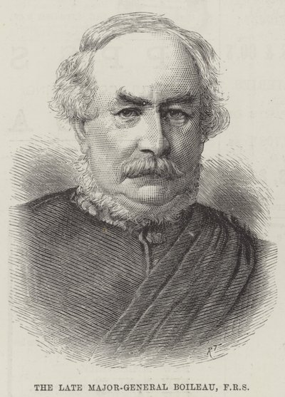 De overleden Generaal-Majoor Boileau, FRS door English School