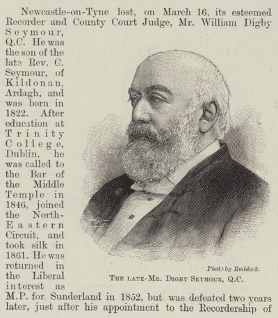 De overleden Mr. Digby Seymour, QC door English School