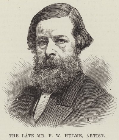 De overleden Mr F W Hulme, Kunstenaar (gravure) door English School