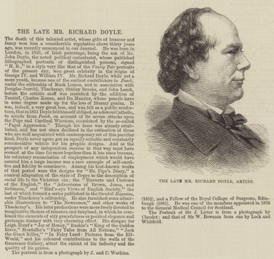 De wijlen Mr Richard Doyle, Kunstenaar door English School
