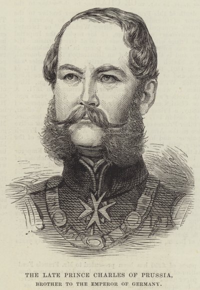De overleden Prins Charles van Pruisen, broer van de Keizer van Duitsland door English School