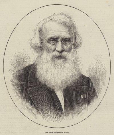 De overleden professor Morse (gravure) door English School