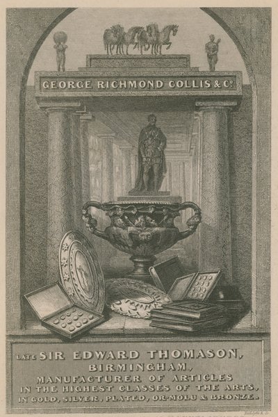 De overleden Sir Edward Thomason, Birmingham door English School