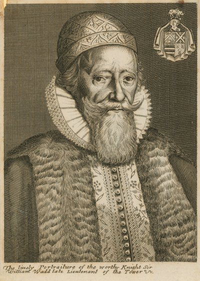 Het levendige portret van de waardige ridder Sir William Wadd door English School