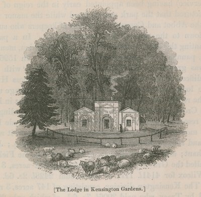 De lodge in Kensington Gardens door English School