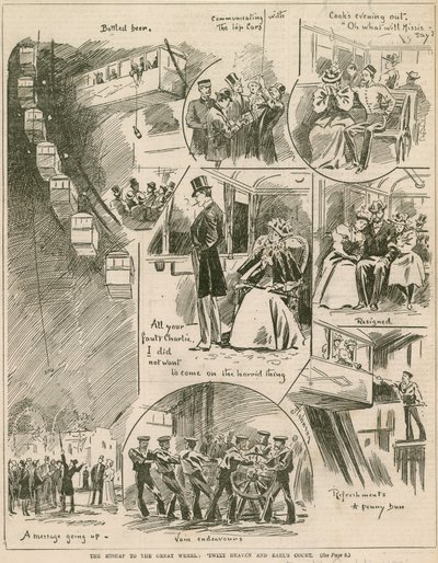 Het ongeluk met het Grote Wiel, tussen hemel en Earls Court door English School