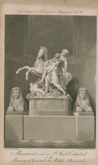 Het monument opgericht in St Paul