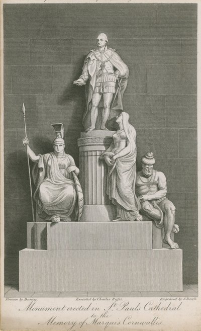 Het monument opgericht in St Paul
