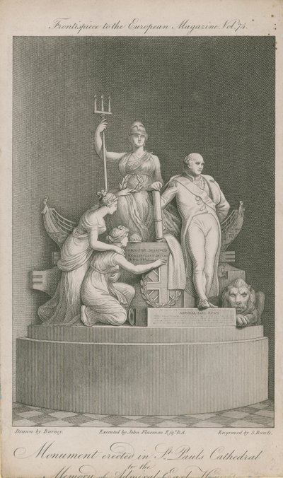 Het monument opgericht in St Paul