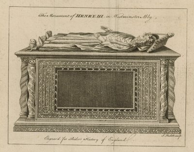 Het monument van Hendrik III door English School