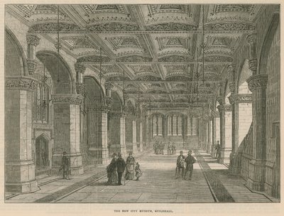 Het nieuwe Stedelijk Museum, Guildhall, Londen door English School