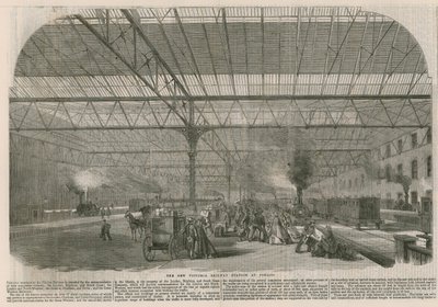 Het nieuwe Victoria Railway Station bij Pimlico, Londen door English School