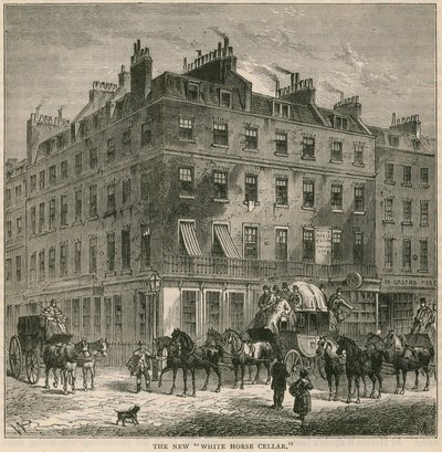 De nieuwe White Horse Cellar, Londen door English School