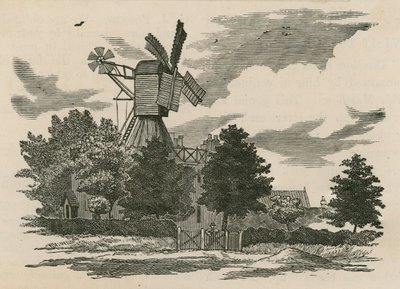 De oude molen op Wimbledon Common door English School