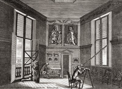De oude observatiekamer, Greenwich, uit A Short History of the English People door J. R. Green, gepubliceerd in 1893 door English School