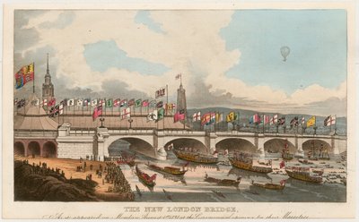 De opening van de nieuwe London Bridge door English School