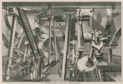 De peddelmotorruimte van de Great Eastern door English School