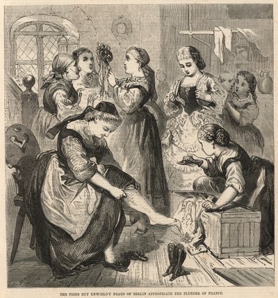De vrome maar logge vrouwen van Berlijn nemen de buit van Frankrijk door English School