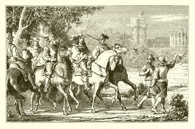 De prinsen naar Vincennes geleid door English School