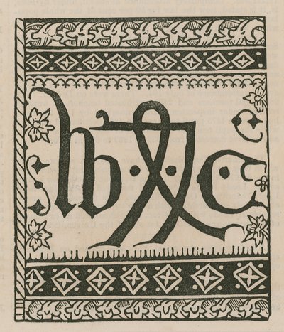 Het drukkersmerk van William Caxton door English School